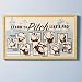 Baby : Vintage Style Wall Art Baseball Theme - Baseball Poster (Framed) 25.25 x 15.25h