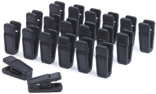 Generic Black Slim-line Set of Finger Clips Set of 20