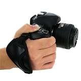 eForCity Heavy Duty Camera Hand Strap, Black ~ eForCity