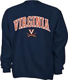 Virginia Cavaliers Navy Tackle Twill Crewneck Sweatshirt
