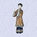 chinese maiden statue w flute porcelain sculpture new