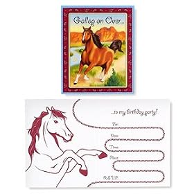 Party Supplies - Horse Power Invitations (8)