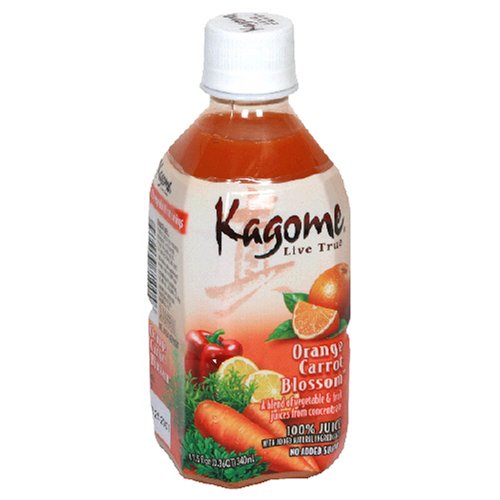 Kagome Juice, Orange Carrot Blossom, 11.5-Ounce Bottle (Pack of 12) by Kagome