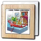 Satan In Therapy - 6 Inch Tile Napkin Holder