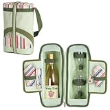 Picnic Time Estate Riviera Edition Deluxe Wine Tote