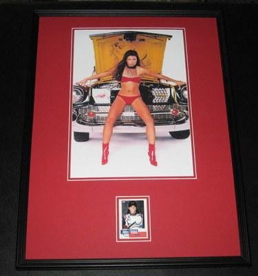 Signed Danica Patrick Picture - SEXY Framed 18x24 Poster Display JSA - Autographed Photos