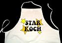STAR KOCH; Koch Sch&uuml;rze (Latzsch&uuml;rze, Arbeitsbekleidung, Kochen, Backen, Kochsch&uuml;rze), wei&szlig;