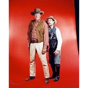 JAMES ARNESS AS MARSHAL MATT DILLON, KEN CURTIS AS FESTUS HAGGEN FROM GUNSMOKE #1 - Photo cin�matographique en couleur -GRANDE - 50x40cm