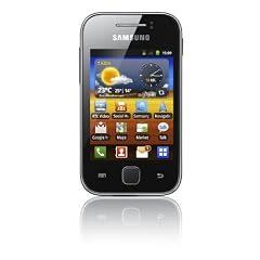 Samsung Galaxy Y S5360 Smartphone (7,62 cm (3 Zoll) Display, Touchscreen, 2 Megapixel Kamera, Android 2.3) metallic-grau