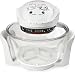 Andrew James 12 LTR Premium Halogen Oven Cooker + Easily Replaceable Spare Bulb + 2 YEAR WARRANTY + 128 page Recipe Book - Complete with Extender Ring (Up to 17 Litres) Lid Holder, Baking Tray, Steamer Tray, Skewers, Low and High Racks