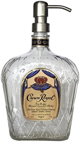 Crown Royal Liquor Bottle Repurposed Soap or Lotion Dispenser