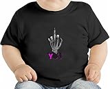 Skeleton Fuck You オーガニックベビーTシャツ 12 - 18 Months