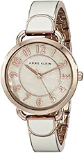 Anne Klein AK/1606RGIV reloj para dama con brazalete y esfera color marfil f&aacute;cil de leer