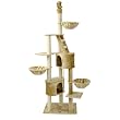 Happypet� CAT009 Kratzbaum Katzenbaum deckenhoch 2,30 bis 2,60 hoch Beige