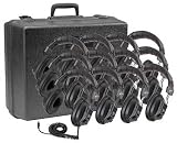 Califone 3068-12 Twelve(12) Switchable Stereo/Mono Headphones