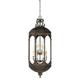 World Imports Lighting 7508-38 Bengal Bay Iron Pendant, Iron Oxide, 14-Inch Diameter 37-1/2-Inch Height