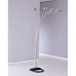Beautiful 5 Arc Satin Nickel Finish Floor Lamp Nice Valentine's Day Gift Free Shipping