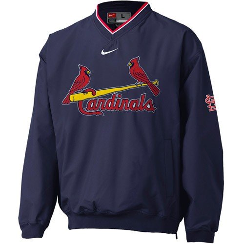 Nike St Louis Cardinals Navy Blue Staff Ace Pullover