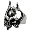 Stainless Steel Skull Ring - Size: 9-13