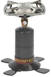 Stansport Single Burner 10,000 BTU Propane Stove, Black