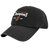 MLB '47 Brand San Francisco Giants 2010 World Series Champions Black Champs Franchise Fitted Hat (X-Large)