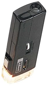 Lighted 30x illuminated pocket Microscope with focus and light source adjustment