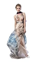 General Print Lace Cocktail Floor Length Chiffon/Satin Evening Dress/Prom Dress/Wedding Party Dress 
