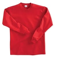 Soffe Big Boys' Long Sleeve T-Shirt,Red,M (10/12)
