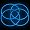 22" Lumistick Glowsticks Light Stick Necklaces BLUE (100 Necklaces)