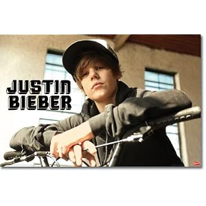 Justin Bieber (Bike) Music Poster Print - 22x34