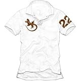  : TIERRA DEL FUEGO Poloshirt WEISS Feuerland S M L XL XXL