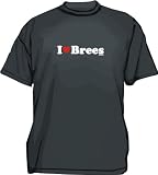 I Heart (Love) Brees Kids T Shirt Youth Large-Yellow