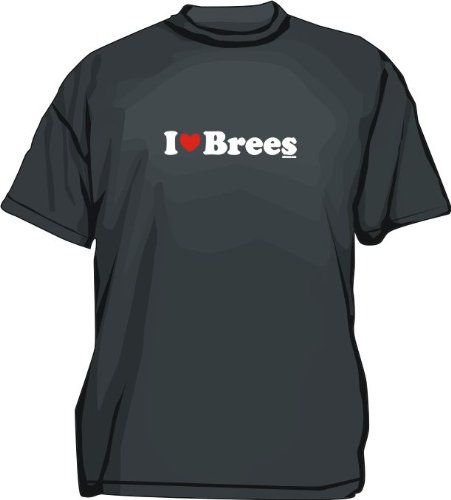 I Heart (Love) Brees Kids T Shirt Youth Medium-White