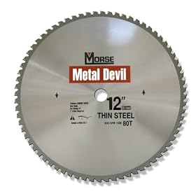 MK Morse CSM1280TSC Metal Devil 12 Thin Steel Cutting Circular Saw Blade by MK Morse