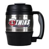 MLB Minnesota Twins 52-Ounce Stainless Steel Macho Travel Mug with Bottle Opener