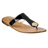 Mossimo® Paris Patent Thong Sandals - Black
