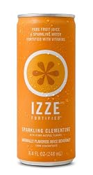 IZZE Fortified Sparkling Juice, Clementine, 8.4-Ounce Cans (Pack of 24)