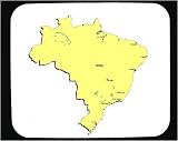 Mouse Pad with map, vector, brazil