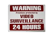 Aluminum Warning Security Sign. Comes complete with mounting stake and hardware. Stop the crime before it happens!