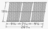 Music City Metals 56S43 Stainless Steel Tubes Cooking Grid Set Replacement for Select Gas Grill Models by BBQ Pro, IGS and Others