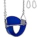 Swing Set Stuff Highback Â½ Bucket Seat (Blue) with Chains and Hooks and SSS Logo Sticker