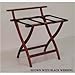 Wooden Mallet WallSaver Luggage Rack,Tapestry Straps, Mahogany