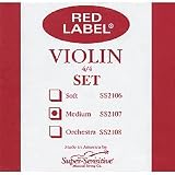Violin Music item: Super-Sensitive Red Label Violin String Set, 4/4