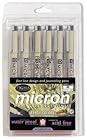 Pigma Micron Pens 6 pk. - 0.45 mm.