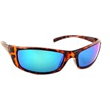 Outer Banks Shiny Tortoise Frame Rectangular Wrap Floating Sunglasses