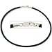 Rubber Cord Anklet Black 9"