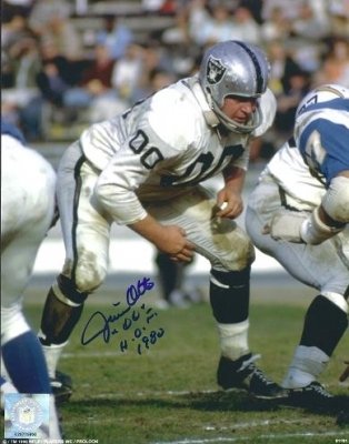 Jim Otto Autographed Oakland Raiders 8x10 Photo ~ Hall of Famer