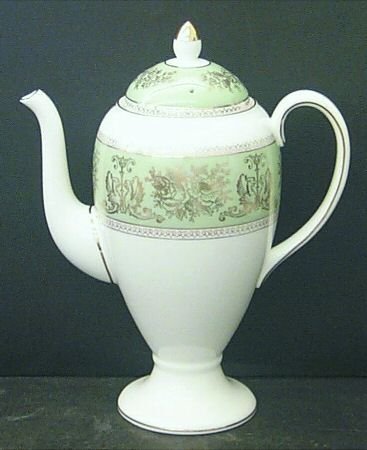 Wedgwood Columbia-Sage Green Coffee Pot and Lid