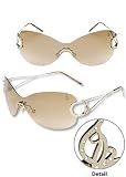 Baby Phat 1016 Matte Gold Sunglasses w/ Rhinestones: 100% Authentic