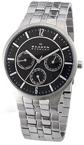 Skagen Classic Links Steel Black Mens Watch 331XLSXM